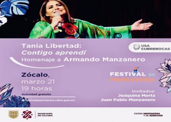 Alista Tania Libertad homenaje a Armando Manzanero en el Festival de Primavera en la CDMX