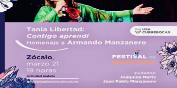 Alista Tania Libertad homenaje a Armando Manzanero en el Festival de Primavera en la CDMX
