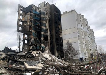 La situación en Borodianka es “mucho más horrible” que en Bucha: Zelenski