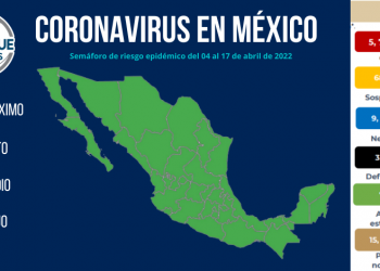 La Secretaría de Salud registró 87 muertes y 4 mil 325 contagios por COVID-19