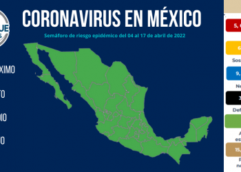 México inicia abril con 2 mil 538 casos y 111 decesos por COVID-19
