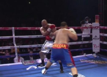 Victoria de Germán “Oso” Heredia en su primera pelea profesional
