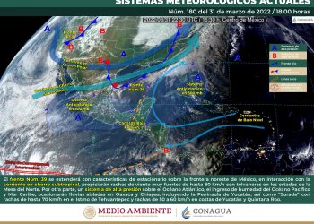 Frente frío 39 provocará lluvias aisladas en Veracruz, NL y Tamaulipas