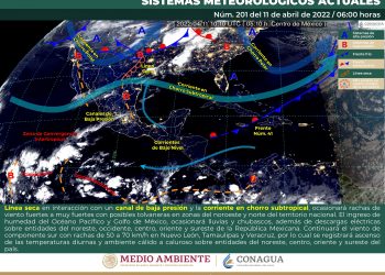 SMN prevé lluvias en la mayor parte del país