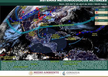 El frente frío 42 provocará vientos fuertes y lluvias en el norte y noreste del territorio nacional