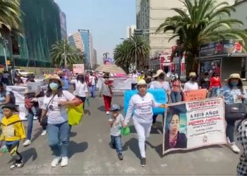 Niños y niñas marchan contra desapariciones y violencia en Ciudad de México