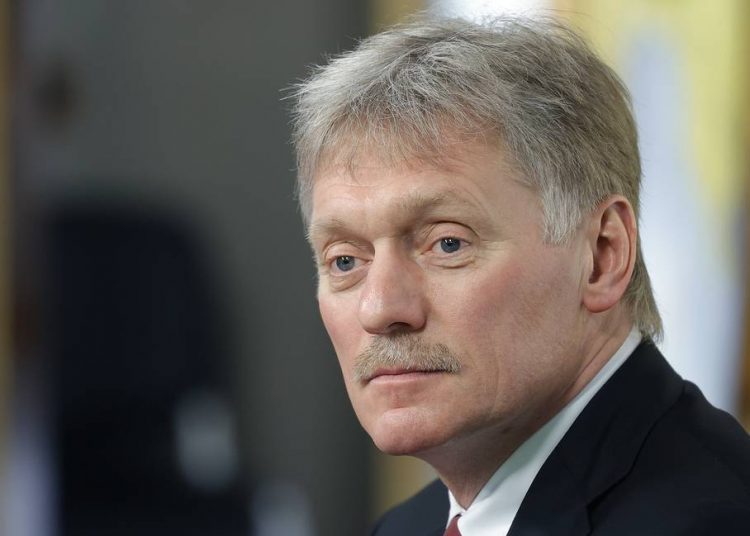MOSCOW, RUSSIA - FEBRUARY 17, 2022: Dmitry Peskov, Russia's Presidential Spokesman / RGS Media Council Chairman, attends a press conference to start the 2022 Russian Geographical Society media grant contest. Mikhail Japaridze/TASS

–осси€. ћосква. ѕредседатель медиа-совета –усского географического общества, пресс-секретарь президента –‘ ƒмитрий ѕесков во врем€ пресс-конференции, посв€щенной старту конкурса медиагрантов –усского географического общества в штаб-квартире –√ќ. ћихаил ƒжапаридзе/“ј——