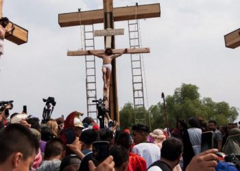 Todo listo para la Representación de la Pasión de Cristo en Iztapalapa