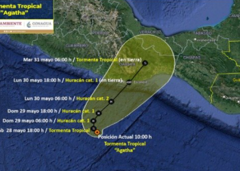 Tormenta tropical Agatha se forma en Pacífico mexicano y podría convertirse en huracán