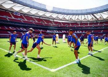 El Atlético se encierra en el Wanda Metropolitano para preparar el derbi
