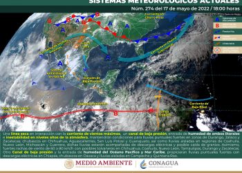 SMN prevé lluvias fuertes en Chiapas, Oaxaca y Quintana Roo