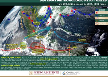 El sistema frontal 48 se extenderá sobre el norte y el noreste del país provocando lluvias