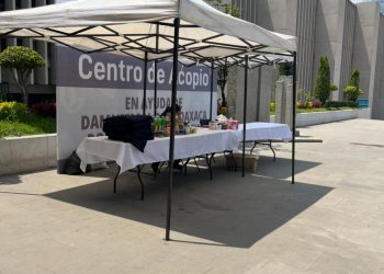 Poca participación en centro de acopio instalado en alcaldía Cuauhtémoc para apoyo a damnificados de Oaxaca