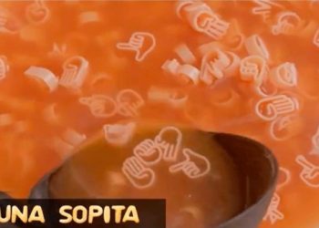 ¡Sopita incluyente! Lanzan pasta de lenguaje de señas