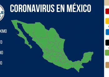 En un día México registra 39 decesos y 9 mil 642 casos por COVID-19