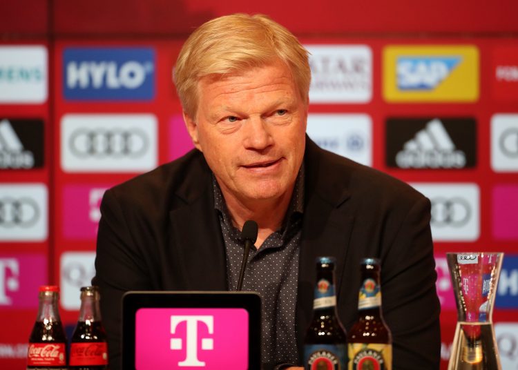 Munich (Germany), 22/06/2022.- Bayern Munich CEO Oliver Kahn at a press conference during the presentation of Sadio Mane as a new signing for Bayern Munich, Munich, 22 June 2022. The Senegalese international left Liverpool FC after six years to join the German champions on a three-year contract. (Alemania) EFE/EPA/MARTIN DIVISEK