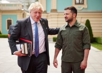 Boris Johnson llega a Ucrania en segunda visita sorpresa