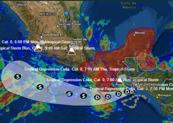 Tormenta tropical Celia se degrada a depresión