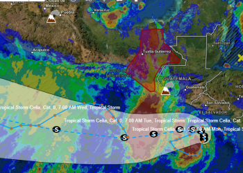 La tormenta tropical Celia se forma en costas de Chiapas