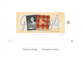 Google rinde homenaje al diario de Ana Frank con un doodle