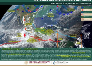 El huracán Blas se desplazará paralelo a las costas de Michoacán y Colima