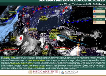 El ciclón tropical Blas se desplazará hacia el oeste-noreste, se aleja de las costas nacionales