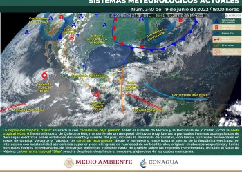 La depresión tropical Celia se desplazará hacia el oeste, provocando condiciones de lluvias