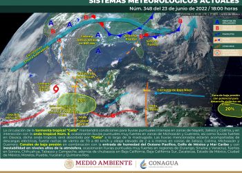 Ciclón tropical Celia continuará ocasionando lluvias fuertes en el occidente del país