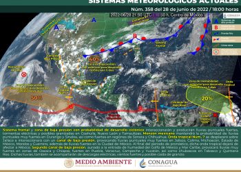 El monzón mexicano mantendrá la probabilidad de lluvias fuertes en Sonora, Durango, Sinaloa y Chihuahua