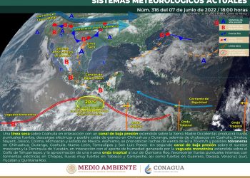 La onda tropical 3 se desplazará por el sureste y provocará lluvias puntuales en Chiapas, Oaxaca, Tabasco y Veracruz