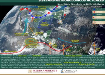 La onda tropical 3 mantendrá temporal de lluvias intensas en el sur y sureste del país