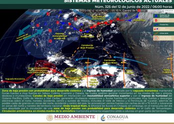 Canales de baja presión prevalecerán en todo el territorio nacional generando lluvias
