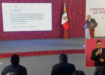 La violencia no resuelve los problemas, afirma AMLO tras pronunciamiento del Papa Francisco ante asesinato de sacerdotes jesuitas