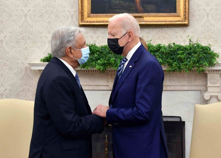 WASHINGTON D.C., ESTADOS UNIDOS, 18NOVIEMBRE2021.- Andrés Manuel López Obrador, Presidente de México, se reunió con Joe Biden, Presidente de Estados Unidos, en la Casa Blanca. 
FOTO: PRESIDENCIA/CUARTOSCURO.COM