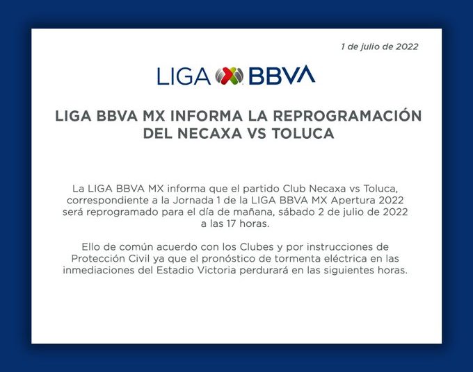 Foto Cortesía: Twitter @LigaBBVAMX