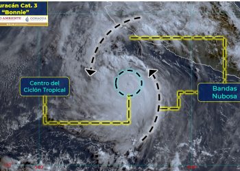 El huracán Bonnie evoluciona a categoría 3