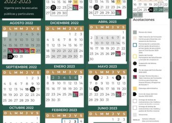 Dan a conocer el calendario escolar 2022-2023