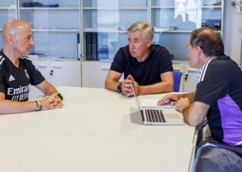 Carlo Ancelotti ya está en Valdebebas