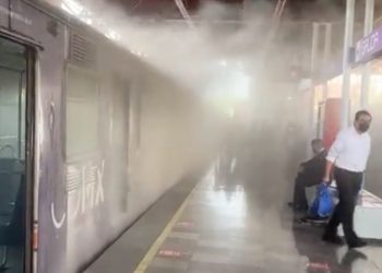 Se registró intensa humareda en estación Tepalcates de Línea A del Metro