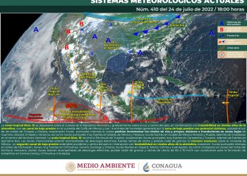 La onda tropical 15 provocará lluvias fuertes en Nayarit, Jalisco, Michoacán y Guerrero
