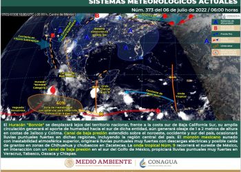 Huracán Bonnie se degrada a categoría 2 y se ubica frente a la costa sur de BCS