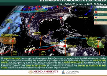 El monzón mexicano mantendrá condiciones de lluvia en el noreste del país