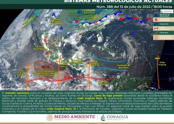 La onda tropical 11 recorrerá el occidente del país y generará lluvias fuertes