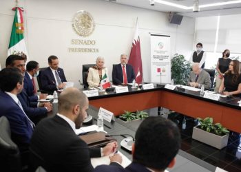 Reciben en el Senado a ministro de Relaciones Exteriores de Qatar