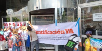 Familiares de desaparecidos marchan para exigir la creación de banco forense