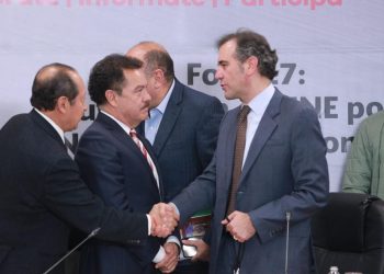 Lorenzo Córdova y coordinador de Morena, Ignacio Mier estuvieron frente a frente