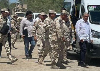 López Obrador recorre mina en Sabinas, Coahuila para supervisar labores de rescate