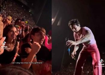 ¡Lo más parecido a Cupido! Harry Styles ayuda a fan a pedirle matrimonio a su novia