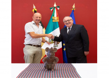 Restituyen a México pieza arqueológica prehispánica, desde Bélgica
