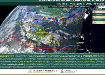 La onda tropical 23 provocará lluvias intensas en el sur del país